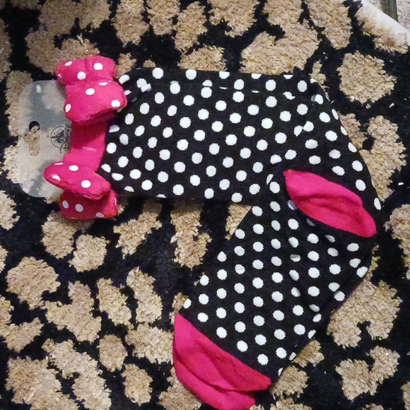 DISNEY PARKS MINNIE MOUSE KNEE HIGH SOCKS - Picture 1 of 4